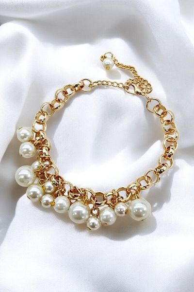 PETEK AKSESUAR Pearl Necklace Anklet Bracelet