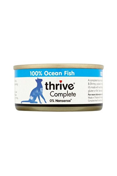 Thrive طعام القطط الرطب بنكهة أسماك المحيط - 75 جم - عبوة من 6 قطع