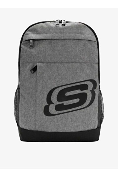 SKECHERS Logo Printed Backpack with Adjustable Straps and Zipper