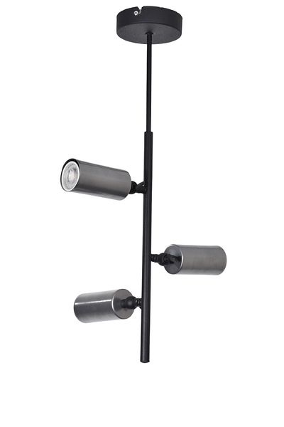 Modavize Madrid Modern Design Spot Adjustable Living Room Kitchen Cafe Black Gray Color 3-Piece Chandelier (Daylight)