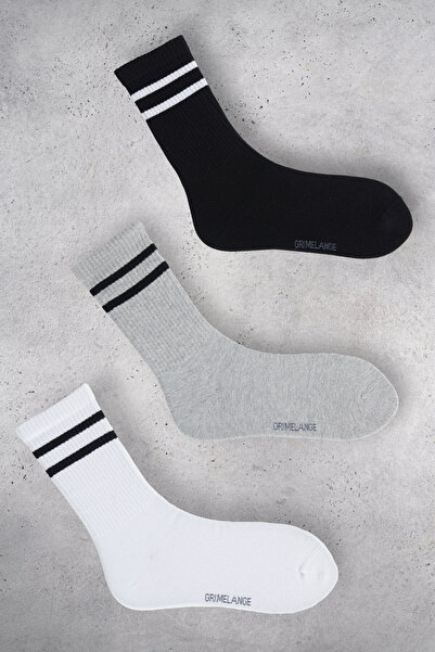 GRIMELANGE SAURON Ανδρικές κάλτσες από οργανικό βαμβάκι 3 συσκευασιών πολύχρωμες
