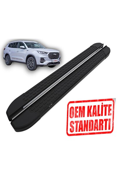 Omsa TİGGO 8 PRO 2022 2023 2024 2025 ARACA ÖZEL NEVADA SİYAH YAN BASAMAK