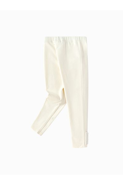Balabala Girl Leggings|Legging  4-5Y  Cream whit