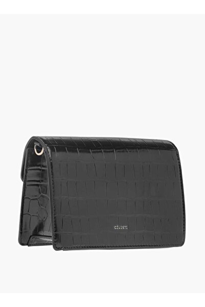 Celeste Animal Textured Crossbody Bag with Flap Closure and Chain Strap - W 9 x H 17 x D 22 cm