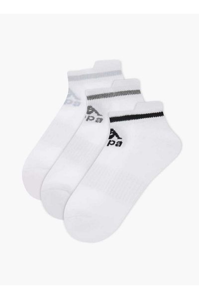 Kappa Logo Print Ankle Length Socks - Set of 3