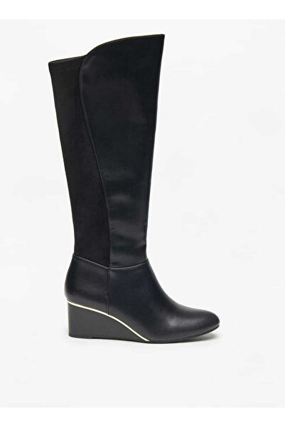 Celeste Women's Solid High Shaft Boots with Zip Closure