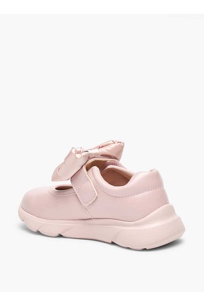 Barefeet Bow Accent Shoes with Hook and Loop Closure