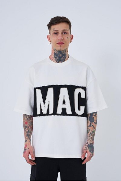 Machinist Ανδρικό μπλουζάκι Mac Blanket Oversize Ecru