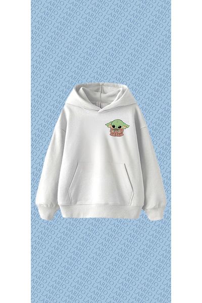 Lario Yoda Printed Oversize Unisex Premium Sweatshirt