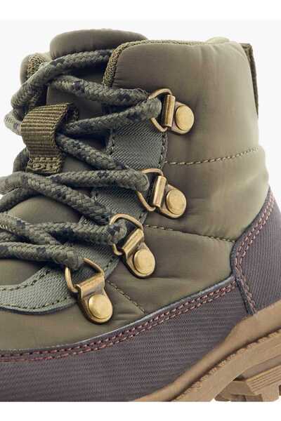 Juniors Panelled Ankle Boots with Zip Closure and Pull Tabs