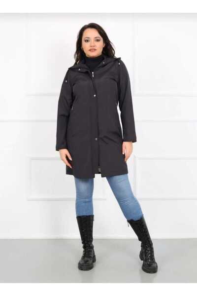 YASEŞA BUTİK ANNE KADIN GENÇ BÜYÜK BEDEN BERİ  SİYAH MEVSİMLİK EKOSELİ CEPLİ ...