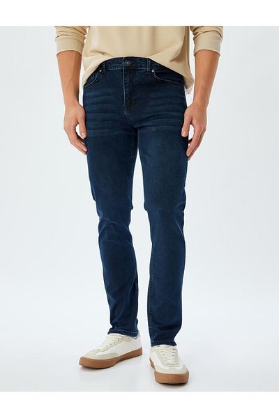 Koton Men's Indigo Stone Jeans - 5Wam40083Id