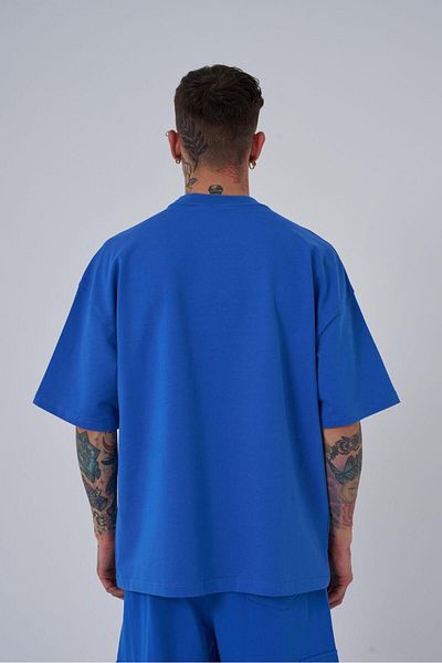Machinist Ανδρικό μπλουζάκι MAC Blanket Oversize γαλάζιο