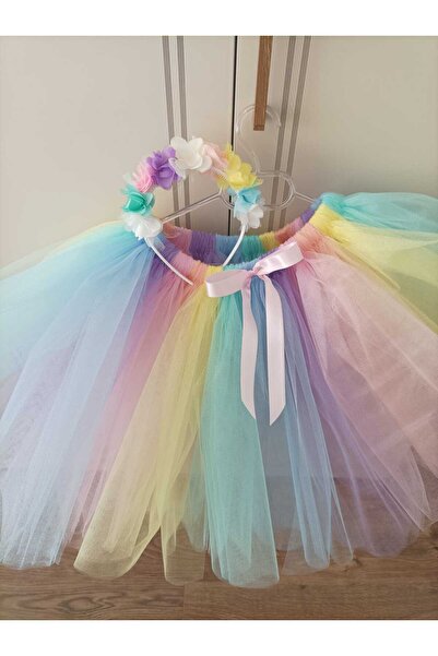 ELALEL TASARIM 2 Lİ PASTEL TUTU ETEK