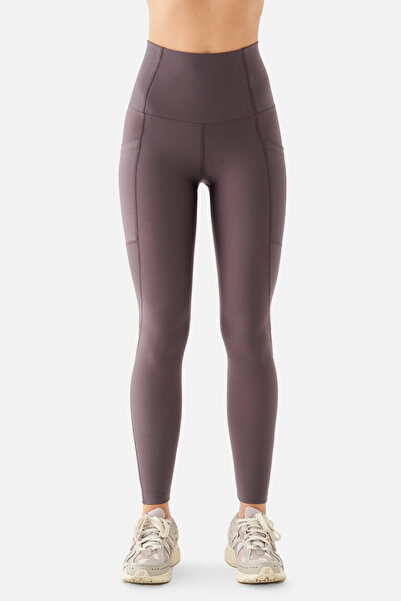 Superstacy Leggings sport cu talie înaltă Stella, cu buzunare, violet deschis