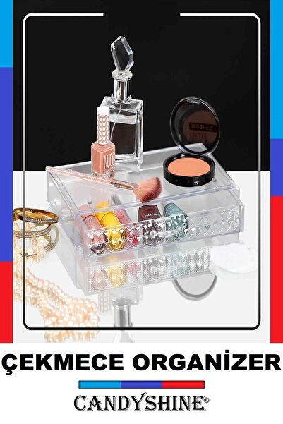 CandyShine Organizator de sertare cu model de diamante, dimensiune mare, din ...