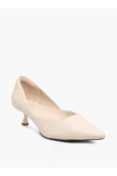 Celeste Women's Textured Slip-On Shoes with Stiletto Heels