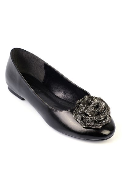 Capone Outfitters Damen-Ballerinas mit runder Zehenpartie und Blumenmuster