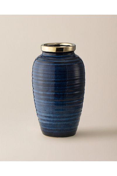 Madame Coco Blue Lily Vase