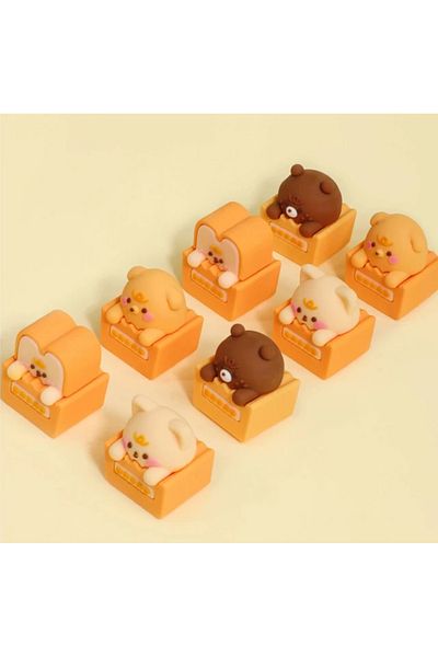 Meyra Accessories Teddy Bear Figured Pencil Sharpener Cute Figured Gift Opener Pencil Sharpener 1Pc