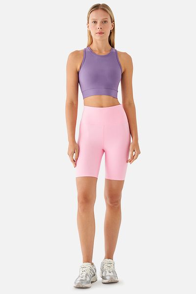 Superstacy Violet Biker Pink Sports Tights