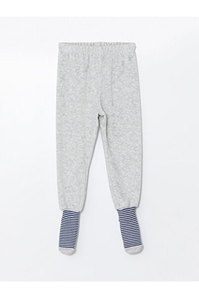 LC Waikiki Kadife Çoraplı Erkek Bebek Pijama Alt