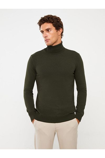 LC Waikiki Men's Knitwear Sweater - Turtleneck, Long Sleeve