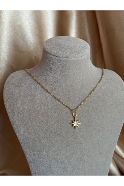 Nour Co North Star Necklace Earring Set