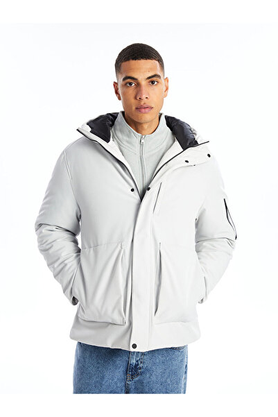 LC Waikiki LCW معطف قياسي بغطاء للرأس للرجال