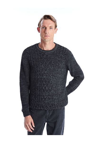 LC Waikiki Turtleneck Long Sleeve Men's Knitwear Sweater - W4Eo64Z8