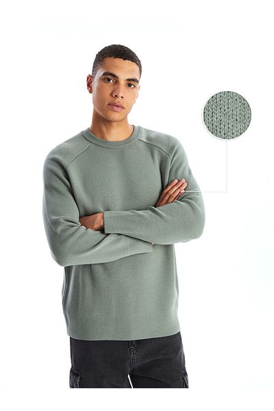 LC Waikiki Men's Knitwear Sweater - Long Sleeve, Crew Neck