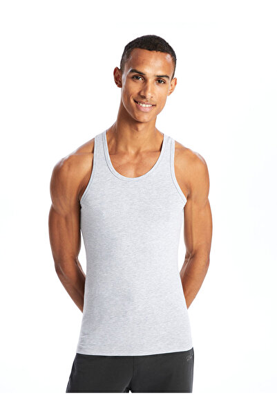 LC Waikiki Ανδρικό εσώρουχο Lw - U Neck Combed Cotton Σετ 2 τεμαχίων