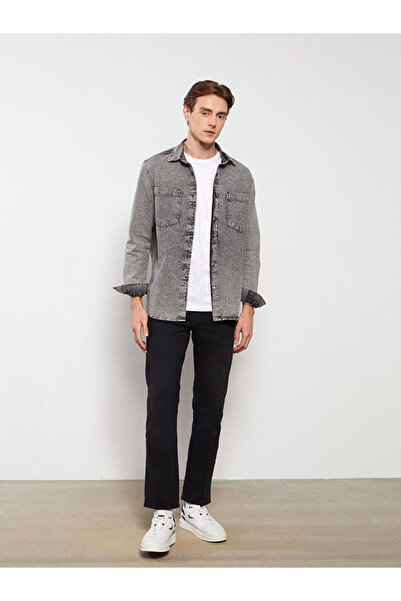 LC Waikiki Чоловіча джинсова куртка з довгим рукавом стандартної форми