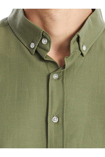 LC Waikiki Ανδρικό πουκάμισο - Slim Fit, Μακρυμάνικο, Dobby