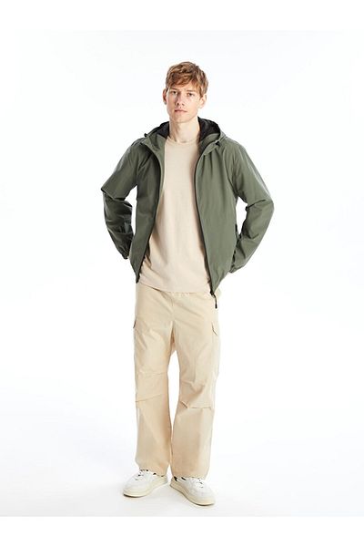 LC Waikiki Ανδρικό παλτό Standard Mold Hooded - W40438Z8