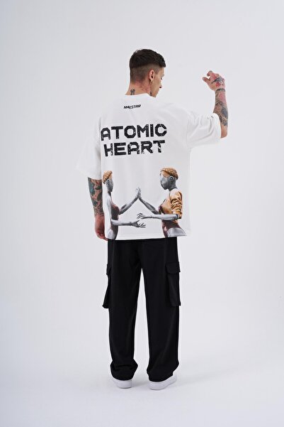 Machinist Ανδρικό μπλουζάκι εκρού με στάμπα Atomic Heart