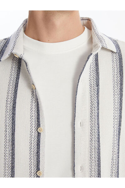 LC Waikiki Чоловічий смугастий светр з довгим рукавом Regular Fit Сорочка