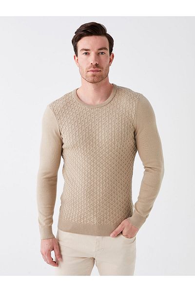 LC Waikiki Men's Knitwear Sweater - Long Sleeve, Crew Neck
