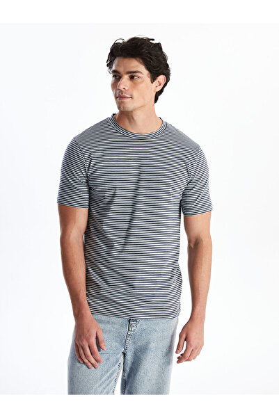 LC Waikiki Pruhované pánské tričko Crew Neck s krátkým rukávem