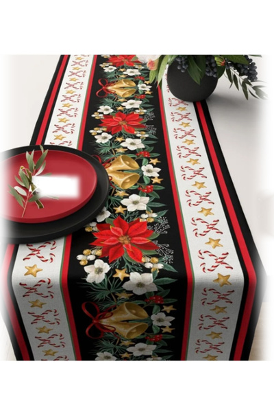 tarzınısec Coperta Runner cu tematică de Anul Nou cu imprimeu digital Crăciun...