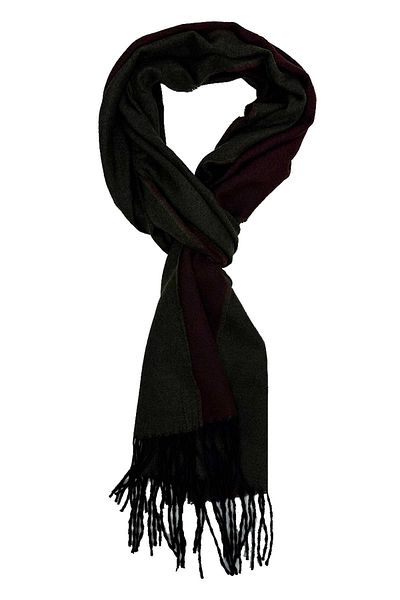Kravatkolik Burgundy - Green Double Sided Men's Cashew K627