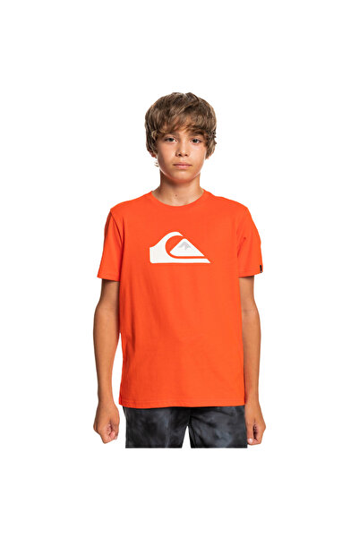 Quiksilver Comp Logo Yth Boy's Orange T-Shirt