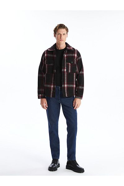 LC Waikiki Regular Fit Long Sleeve Plaid Men's Shirt Jacket