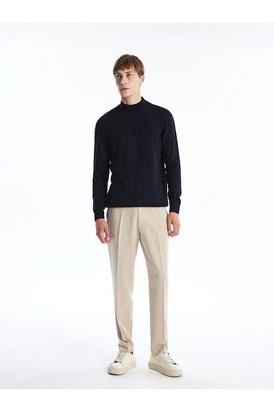 LC Waikiki Half Turtleneck Long Sleeve Men's Knitwear Sweater
