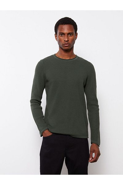 LC Waikiki Crew Neck Long Sleeve Men's Knitwear Sweater