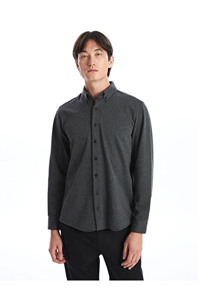 LC Waikiki Plaid Patterned Regular Fit Men's Lumberjack Shirt - Long Sleeve