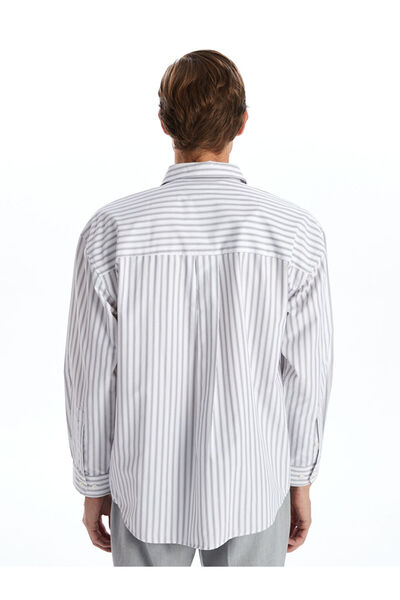 LC Waikiki Ανδρικό πουκάμισο με μακρυμάνικο ριγέ σχέδιο