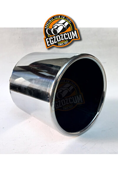 EGZOZCUM 120 Mm Tekli Paslanmaz Krom Egzoz Çıkışı - Devasa Görünüm Sessiz