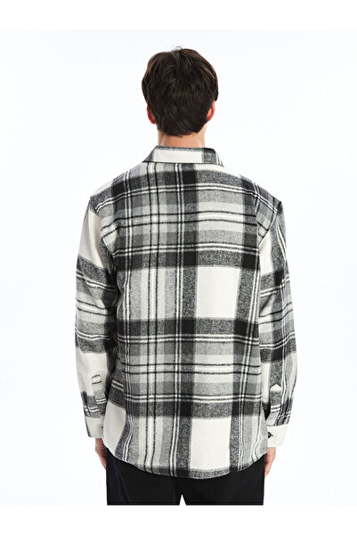 LC Waikiki Κανονική εφαρμογή μακρυμάνικο καρό ανδρικό πουκάμισο ξυλοκόπο