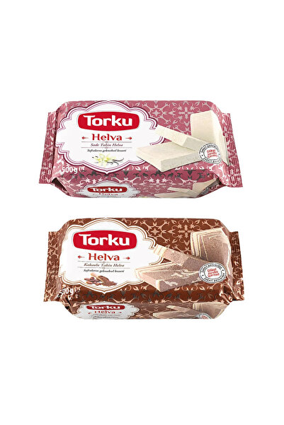 Torku 500 g Halva with Cocoa and Plain - Pack of 2